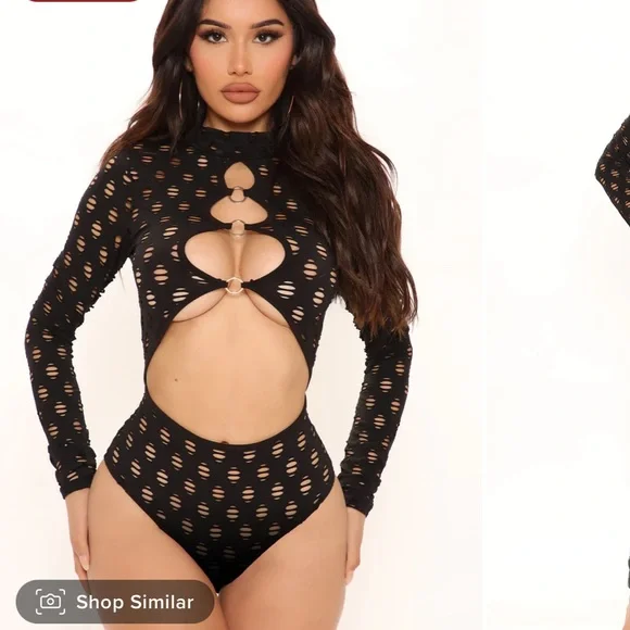 Fashion Nova | Tops | Sexy Cutout Body Suit | Poshmark